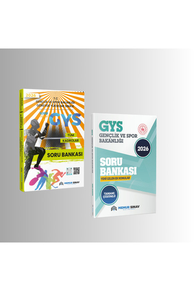MemurSınav 2026 Gençlik Ve Spor Bakanlığı Gys (TÜM KADROLAR) Soru Bankası