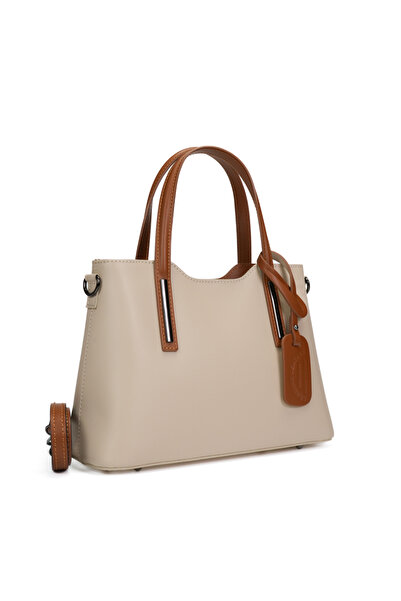 Posete Fagaras Poseta Piele Michelle - Bej - Coniac, Geanta Office din Piele ...