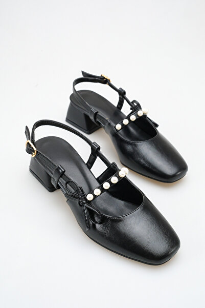 ich1one Pantofi de balerină Verona pentru femei, cu toc din piele – Toc de 5 ...