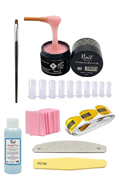 Nail Master Protez Tırnak Uv Jel Seti 903-naturel Pink