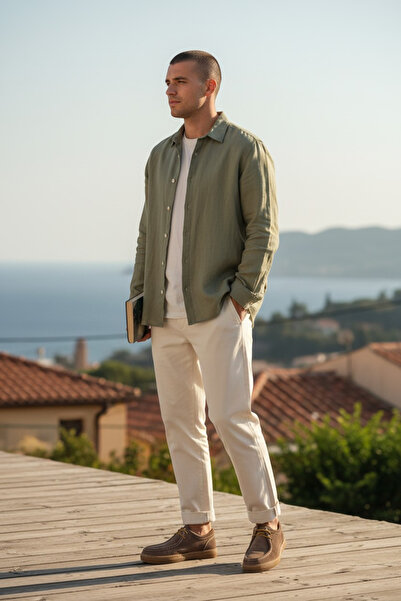 MelAlp Erkek Hakiki Deri Leofer Ayakkbı