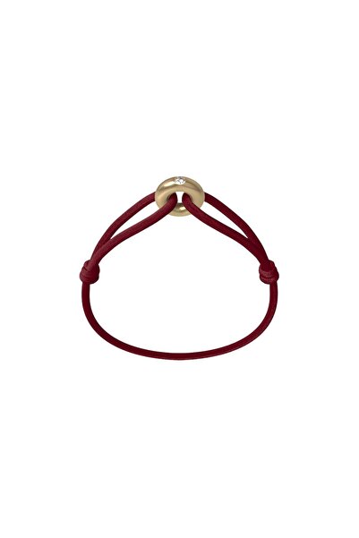Wecord London Golden Soho Diamond Cord Bracelet