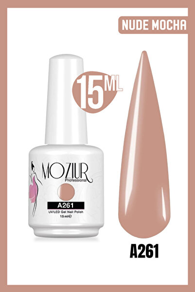MOZIUR Kalıcı Oje Uv Led A261 (NUDE SERİSİ) 15ml