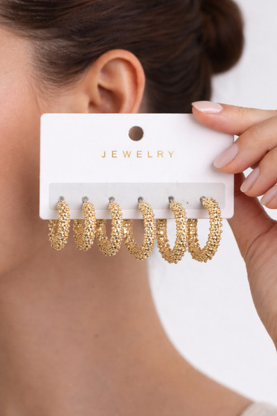 Jack Ferrero ZİRKON TAŞLI ÇELİK 6'LI KADIN KÜPE