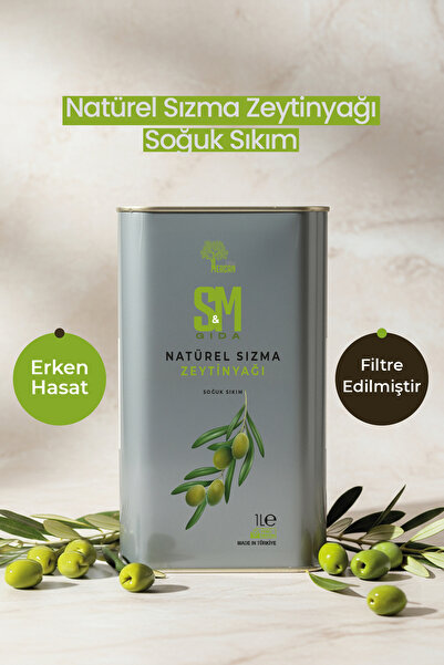 Soylu Mercan Zeytinyağı Erken Hasat Soğuk Sıkım Natürel Sızma 1 L Teneke – Mu...