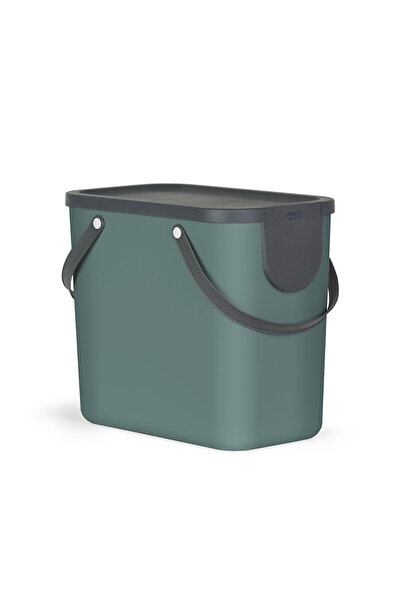 Rotho Selective waste bin 25L, green, Albula