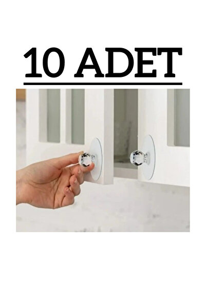 zeixpow Çok Amaçlı Yapışkan Kristal Topuz Tutacak Kulp