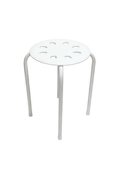 KOÇTAŞ New Leo Metal Ayak Tabure Beyaz