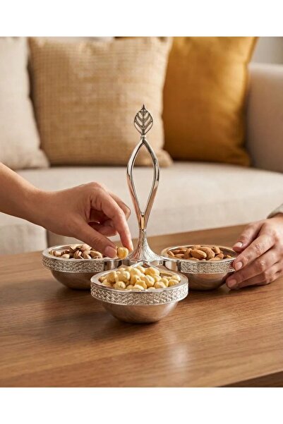 ArnaBella حامل أطباق ثابت من ساري دوكوم مكون من 3 قطع