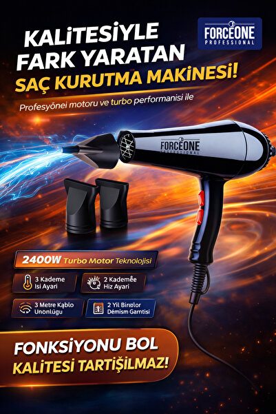 Genel Markalar Kuaför Tipi Pro 5500 Turbo Profesyonel Saç Krutma Ve Fön Makin...