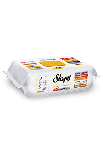 Sleepy Easy Clean Premium Arap Sabunu Katkılı Yüzey Temizlik Havlusu Mendili 100 Yaprak