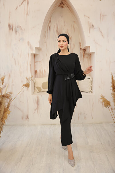 Esre Store 4475 - Set dublu Hijab negru