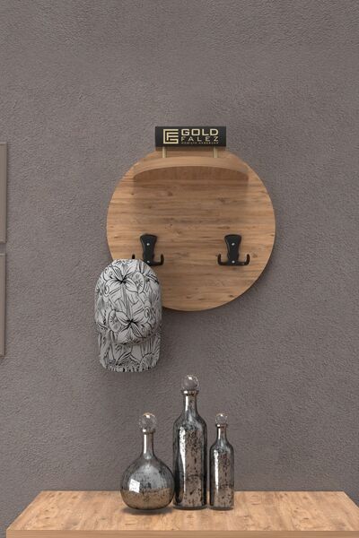 GOLDFALEZ Askılık Duvar Elbise Askılığı Portmanto Üstü Çam