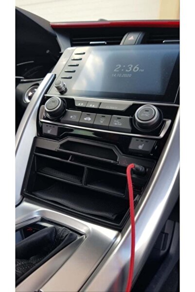 Dekis Garaj Honda Civic Uyumlu Fc5 2016-2020 USB Portlu Ön Orta Konsol Bölmesi