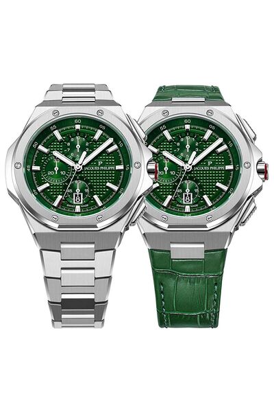 Jacques Philippe Jpqgc4813X6Xs Men's Wristwatch and Spare Strap