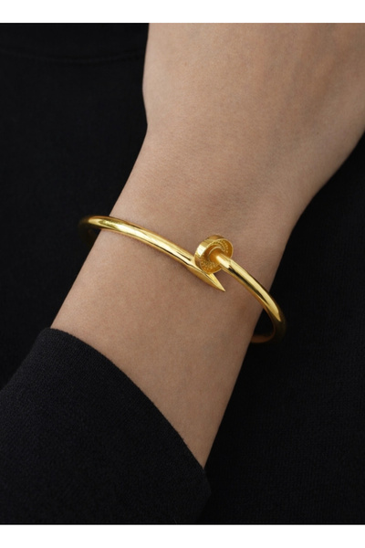 REDMOON GOLD 22 Ayar Altın Çivi Modeli Kelepçe Bilezik 12.45 GR KLP0811