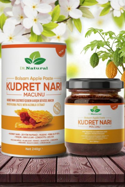 DRNATURAL 3 Adet Kudret Narı Macunu Bal Keçiboynuzu Bitki Karışımlı Bitter Melon Macun 240 Gr.