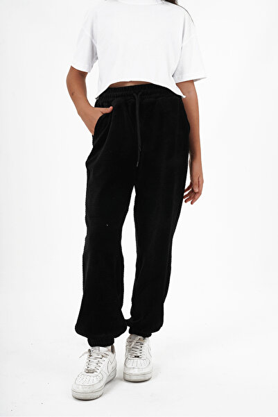 HayKids Devojčice, elastične jogger pantalone od baršunaste tkanine