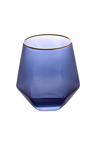Jarrah 300ml Sky Blue Frosted Ribbed Glass Mug from Jar