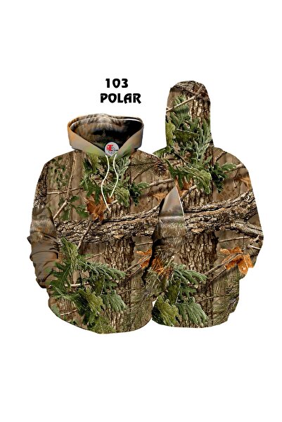 HT Outdoor Ağaç Desenli Avcı Sweatshirt