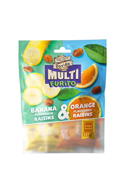 Dovido Multi Furito - Doğal Muz&Portakal Aromalı Kuru Üzüm - 112 gr. (8 adet ...