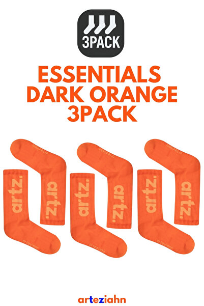 Arteziahn Essentials Dark Orange - Orange 3-Piece Unisex Sports & Lifestyle T...