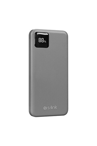 S-LINK G104 10.000mah Lcd Göstergeli 10w Powerbank Gümüş