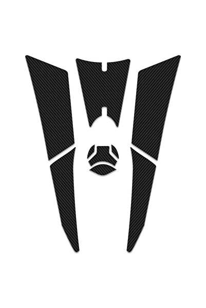 Redline Grafik Nmax Tank Pad Basamak Koruyucu Yan Pad Set Karbon Desen