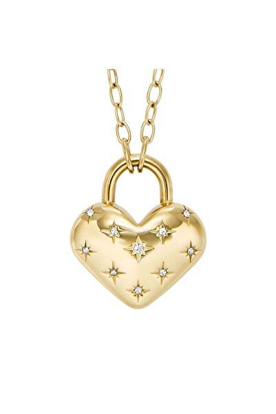 Fossil Jf04829-710 Heart Women's Necklace