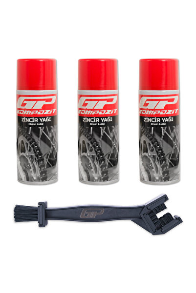 GP KOMPOZİT GP Kompozit BKM03 Motosiklet Bakım Seti (3 X Zincir Yağı + Zincir...