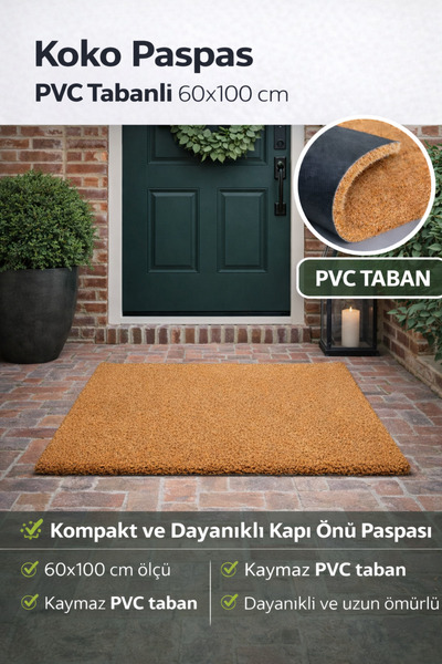 Ucuzkervan Kapı Önü Koko Paspas 60 X 100