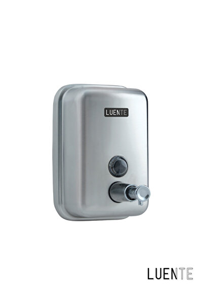 LUENTE Sıvı Sabunluk 500 ml. Duvara Monte Satine 304 Kalite Paslanmaz Çelik