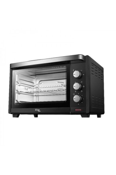 Zilan Cuptor electric , 1600 W, 35 L, Temperatură reglabilă, Convecție, Negru...