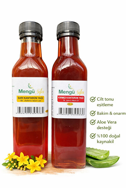 mengü şifa 250ml Sarı Kantaron (KANTORON) Yağı 250ml Kırmızı Kantaron Yagı 2l...