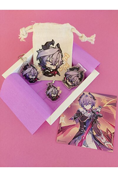 ganbarou art studio Genshin Impact Durin kese, anahtarlık, magnetli kitap ayr...