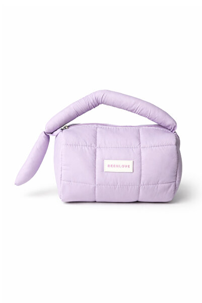 Ecrou Lilac Makeup Bag with Thick Carrying Strap