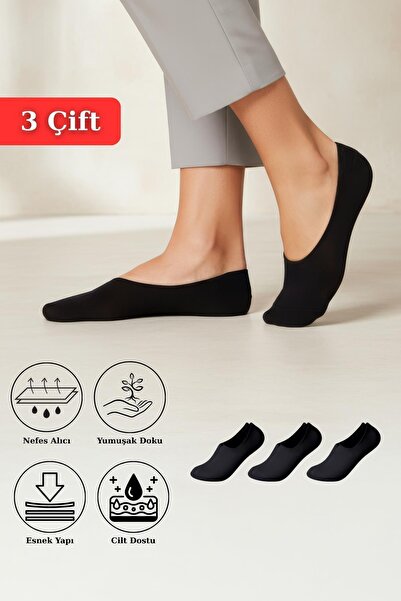 Rays Șosete negre de balerină din 3 piese 1020