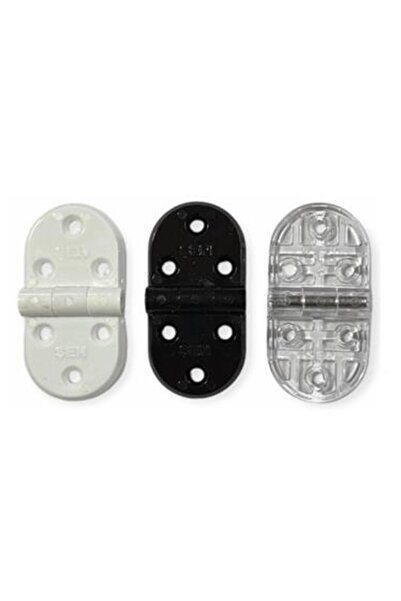 Gürçay Plastik Oval Menteşe 7cm - 2 Adet Şeffaf