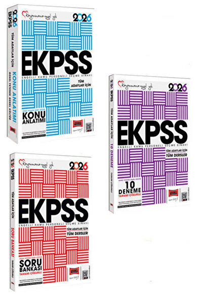Yargı Yayınları Yargı 2026 Tüm Adaylar İçin EKPSS GK-GY Tüm Dersler Konu-Soru...