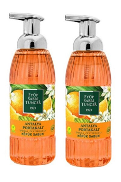 Eyüp Sabri Tuncer صابون رغوي بزيت الزيتون وبرتقال أنتاليا 500 مل × 2
