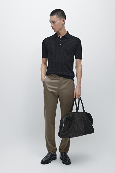 Massimo Dutti Pamuklu slim fit pantolon