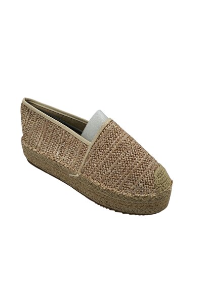 A&H Women's espadrille 39, textile material, beige