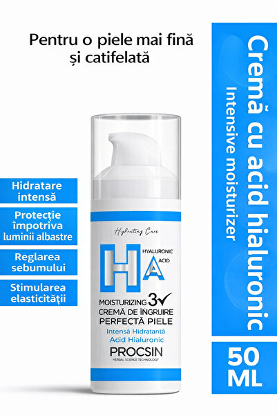 PROCSIN Cremă cu acid hialuronic - hidratare intensiva si efect anti-rid