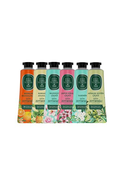 Eyüp Sabri Tuncer مجموعة كريم لليدين والجسم 50 مل - عبوة من 6 قطع