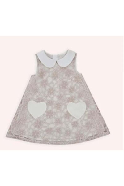 Panço KIZ BEBEK PERLA BEBE YAKALI ELBİSE GKPN0042