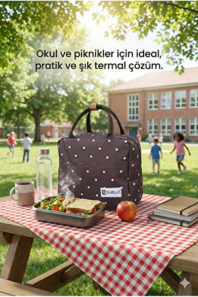 SürLaz Sıcak ve Soğuk Gıda Taşıma Termal Çanta – Piknik, Kamp, Yolculuk, Okul...