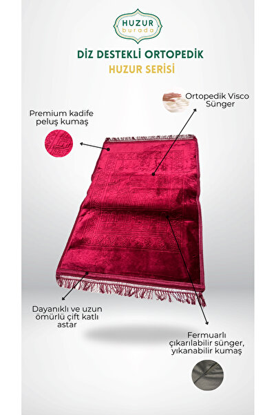 Huzur Burada Diz Destekli Ortopedik Seccade