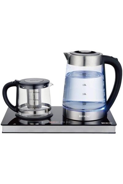 Generic طقم شاي متكامل، سعة 2 لتر، 1500 واط RE-1-140