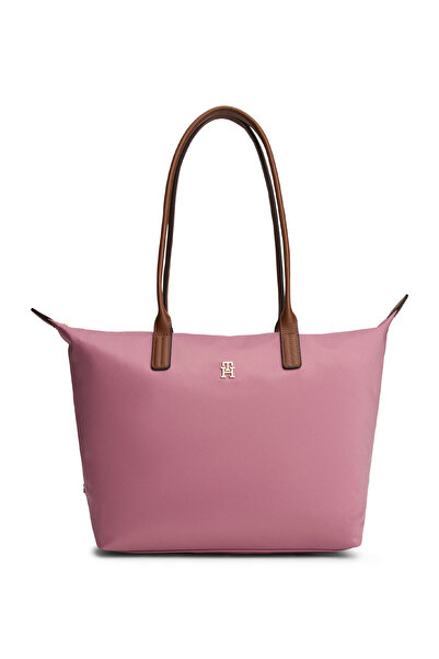 Tommy Hilfiger %100 Geri Dönüştürülmüş Polyamid Pembe Kadın Tote Çanta AW0AW1...
