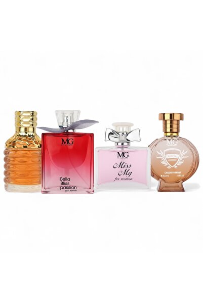 MG Σετ γυναικείων αρωμάτων 4 x 100 ml μακράς διαρκείας - λουλουδάτα και γλυκά...